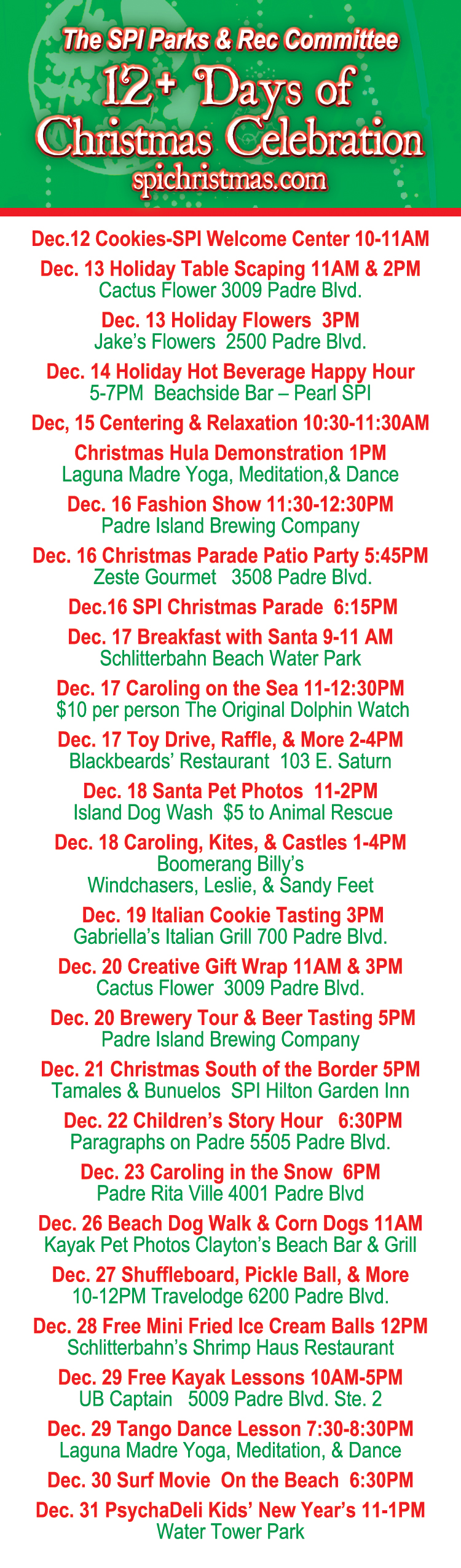 12+ Days of Christmas